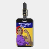 Étiquette À Bagage Rosie-Weve noir le faisant (Devant Vertical)