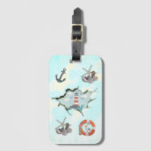 Étiquette À Bagage Roter Leuchtturm (Devant Vertical)