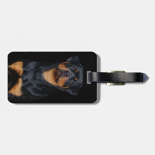 Étiquette À Bagage Rottweiler (Dos horizontal)