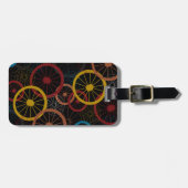 Étiquette À Bagage Roues à bicyclette noir (Devant horizontal)