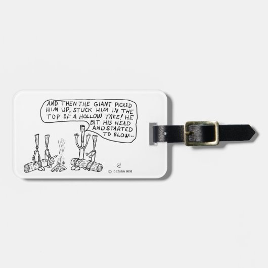 Étiquette À Bagage Roues de feu de camp (Devant horizontal)