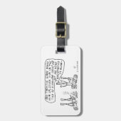 Étiquette À Bagage Roues de feu de camp (Devant Vertical)