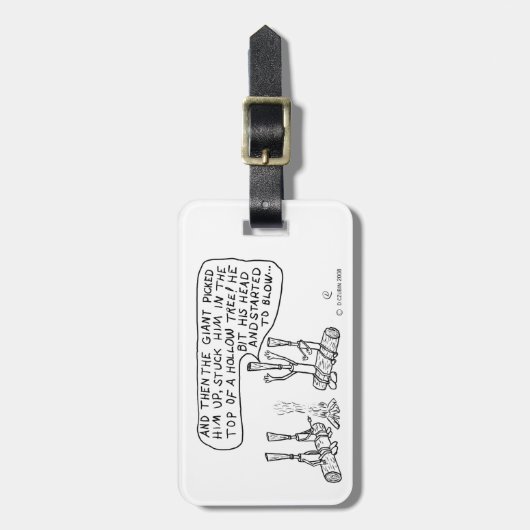 Étiquette À Bagage Roues de feu de camp (Devant Vertical)