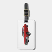 Étiquette À Bagage Rouge Chevelle 1968 solides solubles : (Devant Vertical)