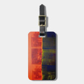 Étiquette À Bagage Rouge et Bleu (Devant Vertical)