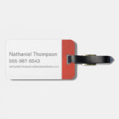 Étiquette À Bagage Rouge & Or Stupefy Spell Graphic (Dos horizontal)