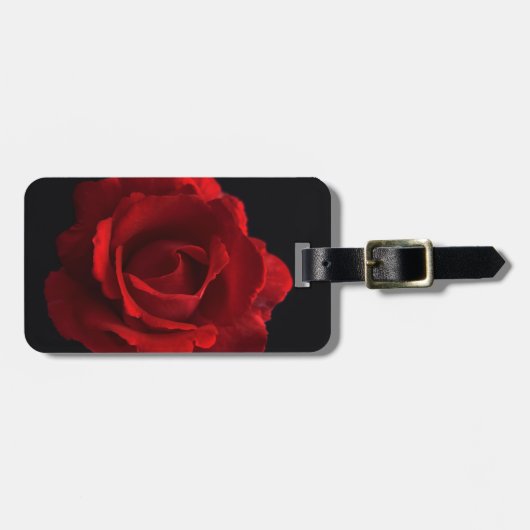 Étiquette À Bagage Rouge Rose cd ltm (Devant horizontal)