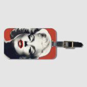 Étiquette À Bagage Rouge sur les lèvres rouges Marilyn (Devant Horizontal)
