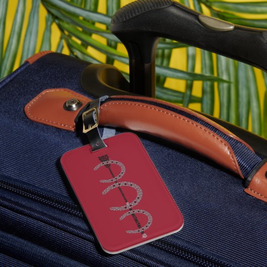 Étiquette À Bagage ROUGE triple d'étiquette de bagage de chaussure de (Insitu Rectoal 1)