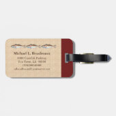 Étiquette À Bagage Rougets communs (accent de Bordeaux 1) (Dos horizontal)