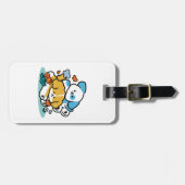 Étiquette À Bagage Rouler En Mai Comme De Joyeux Pups - Mignonne Chie (Devant horizontal)