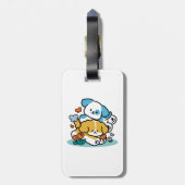 Étiquette À Bagage Rouler En Mai Comme De Joyeux Pups - Mignonne Chie (Dos Vertical)