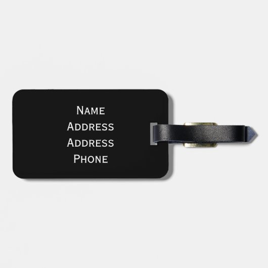 Étiquette À Bagage Roulette (Dos horizontal)