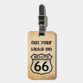 Étiquette À Bagage Route 66 (Devant Vertical)