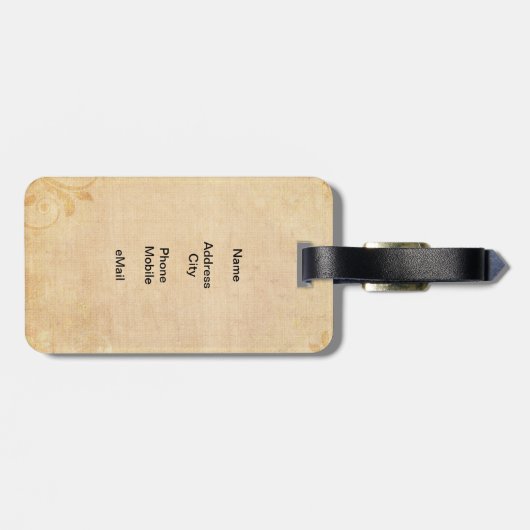 Étiquette À Bagage Route 66 (Dos horizontal)