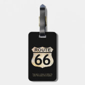 Étiquette À Bagage Route 66 (Dos Vertical)