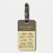 Étiquette À Bagage Route 66 RV Encore Là (Dos Vertical)