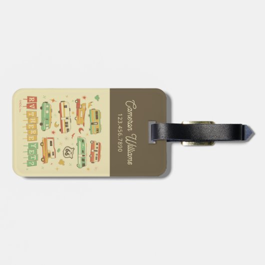 Étiquette À Bagage Route 66 RV Encore Là (Dos horizontal)