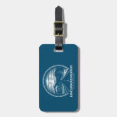 Étiquette À Bagage Route de Kancamagus Forêt du New Hampshire (Devant Vertical)