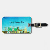 Étiquette À Bagage Route de Kansas (Devant horizontal)