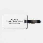 Étiquette À Bagage Route de Kansas (Dos horizontal)