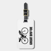 Étiquette À Bagage Route d'emballage biplace (Devant Vertical)