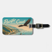 Étiquette À Bagage Route du Pacifique Aigle (Devant horizontal)