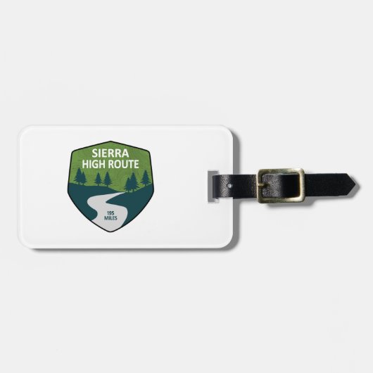 Étiquette À Bagage Route élevée de Sierra (Devant horizontal)