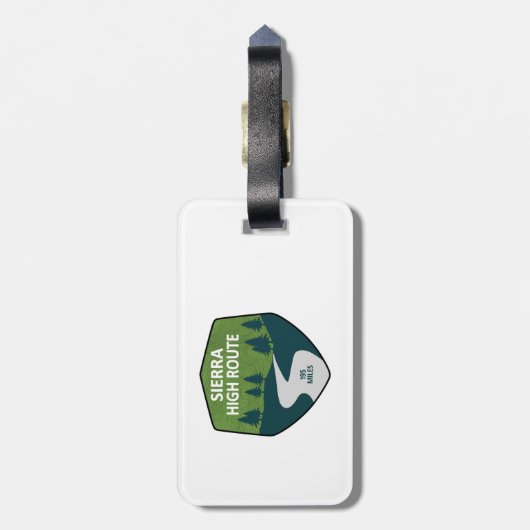 Étiquette À Bagage Route élevée de Sierra (Dos Vertical)