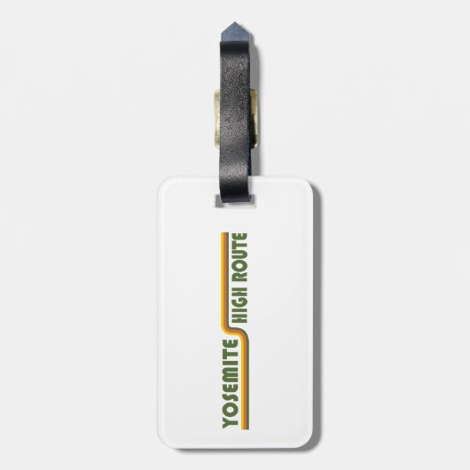 Étiquette À Bagage Route élevée de Yosemite (Dos Vertical)