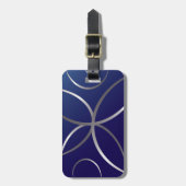 Étiquette À Bagage Routes argentées (Devant Vertical)