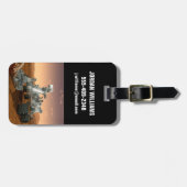 Étiquette À Bagage Rover Curiosity Du Laboratoire Scientifique Mars. (Devant horizontal)