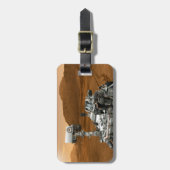 Étiquette À Bagage Rover Curiosity Du Laboratoire Scientifique Mars. (Devant Vertical)