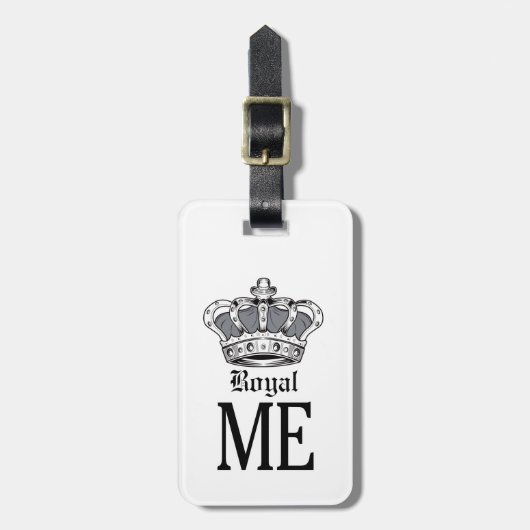 Étiquette À Bagage Royal Me - Gris (Devant Vertical)
