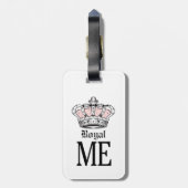 Étiquette À Bagage Royal Me - Rose (Dos Vertical)