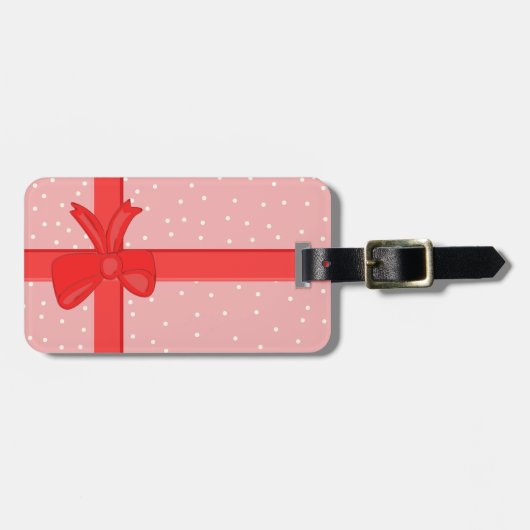 Étiquette À Bagage ruban de papier-cadeau (Devant horizontal)