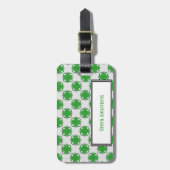 Étiquette À Bagage Ruban de trèfle vert par Kenneth Yoncich (Devant Vertical)