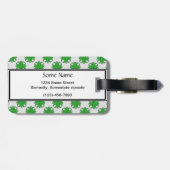Étiquette À Bagage Ruban de trèfle vert par Kenneth Yoncich (Dos horizontal)