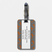 Étiquette À Bagage Ruban orange standard par Kenneth Yoncich (Dos Vertical)