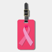 Étiquette À Bagage Ruban rose (Devant Vertical)