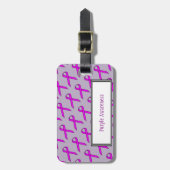 Étiquette À Bagage Ruban standard violet par Kenneth Yoncich (Devant Vertical)