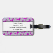 Étiquette À Bagage Ruban standard violet par Kenneth Yoncich (Dos horizontal)