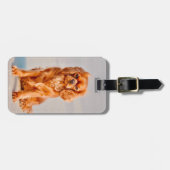 Étiquette À Bagage Ruby Cavalier King Charles Spaniel (Devant horizontal)