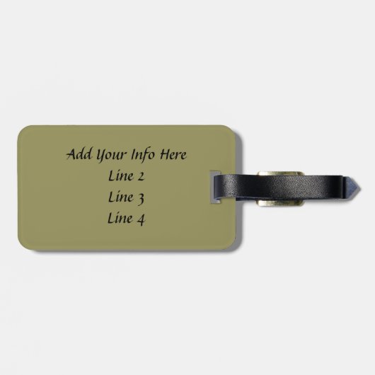 Étiquette À Bagage Ruby Cavalier King Charles Spaniel (Dos horizontal)