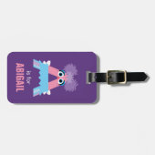 Étiquette À Bagage Rue Sésame | A est pour Abby (Devant horizontal)