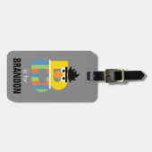 Étiquette À Bagage Rue Sésame | B est pour Bert (Devant horizontal)