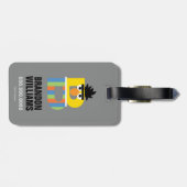 Étiquette À Bagage Rue Sésame | B est pour Bert (Dos horizontal)