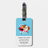 Étiquette À Bagage Rue Sésame | Badge Elmo & Tango (Dos Vertical)