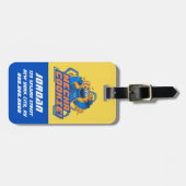 Étiquette À Bagage Rue Sésame | Cookie Monster | Ajouter un nom (Devant horizontal)