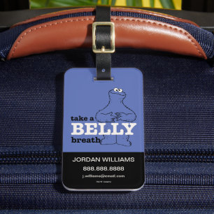 Étiquette À Bagage Rue Sésame Cookie Monster Ajouter vos informat